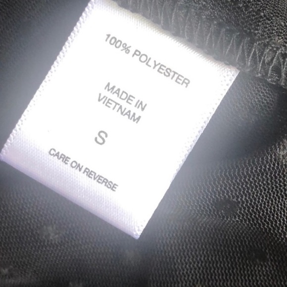 SOHO Tie Neck Black Clip Dot Blouse - Picture 4 of 4